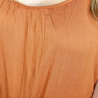 Burnt Orange Wide Leg Jumpsuit