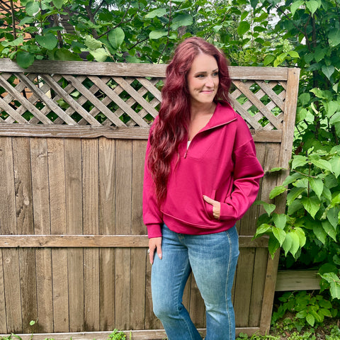 Cabernet Half Zip Pullover