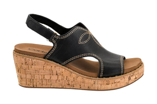 Corky's Darlin Black Wedge Sandal