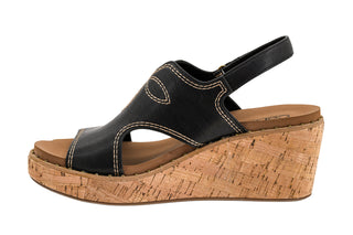 Corky's Darlin Black Wedge Sandal