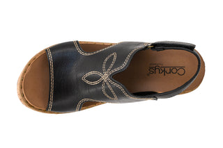 Corky's Darlin Black Wedge Sandal