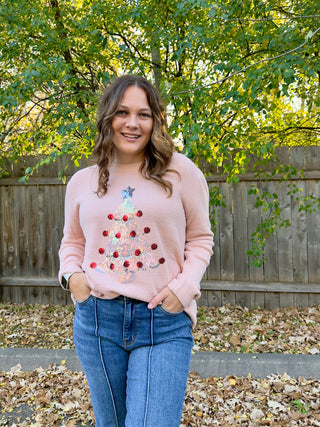 Sequin Christmas Tree Sweater
