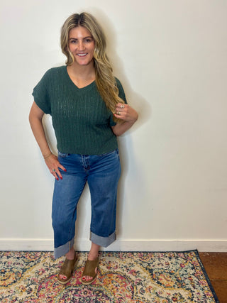 Ash Jade Textured Sweater Vest