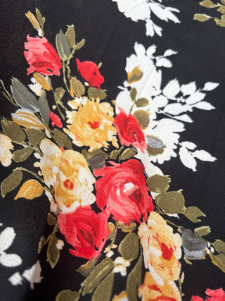 Floral Smocked Off the Shoulder Maxi Dress