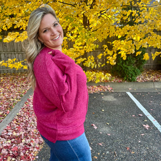 Cabernet Hacci Oversized Sweater