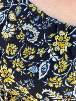 Paisley Border Mini Dress