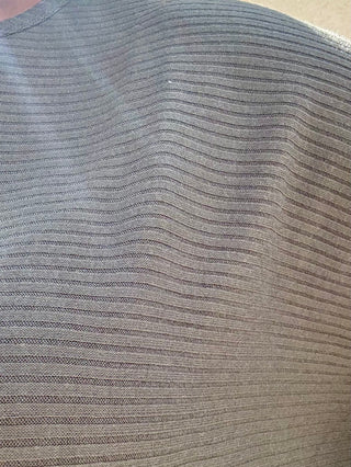 Olive Ribbed 3/4 Sleeve Dolman Top