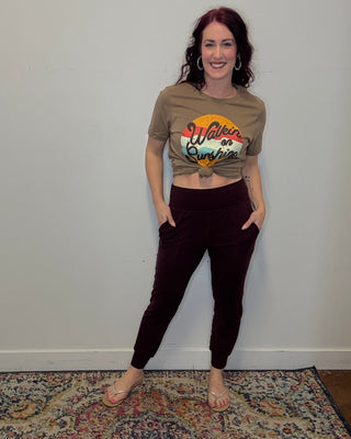 Maroon Butter Soft Joggers