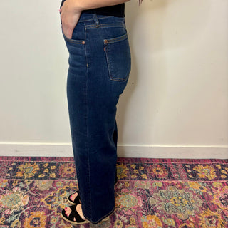 Judy Blue High Rise Ankle Wide Jeans