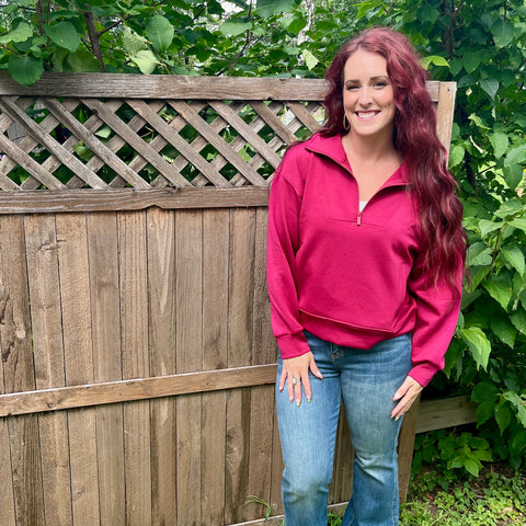 Cabernet Half Zip Pullover