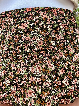 Floral Drop Tier Skort