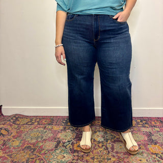 Judy Blue High Rise Ankle Wide Jeans