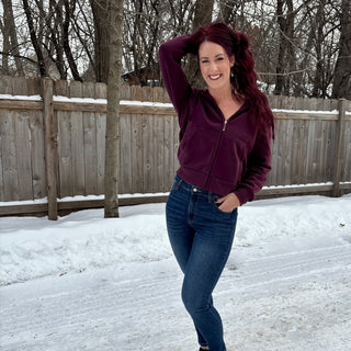 High Rise Dark Wash Skinny Jeans