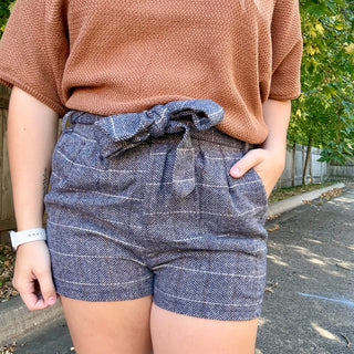 Woven Paper Bag Shorts