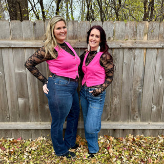 Judy Blue Pink Denim Vest