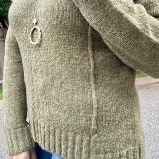 Moss Green Knit Sweater