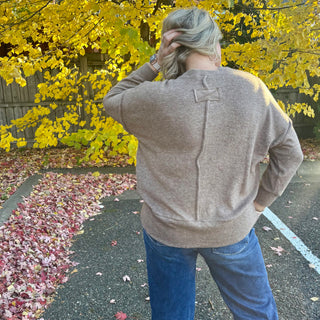 Mocha Hacci Oversized Sweater