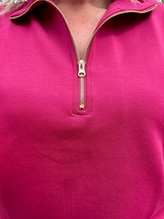 Cabernet Half Zip Short Sleeve Pullover