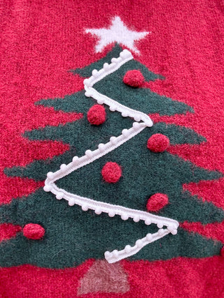 Festive Christmas Tree Knit Sweater