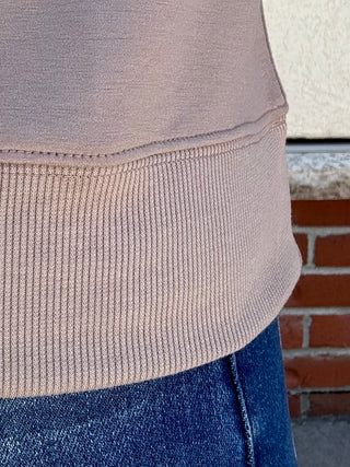 Cocoa Half Zip Short Sleeve Pullover