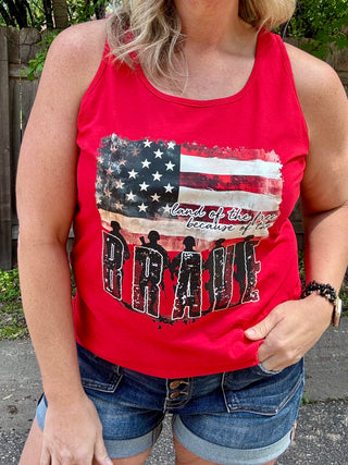 Land of the Free because of the Brave Tank