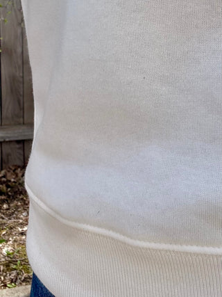 Off White Fleece Sweatshirt