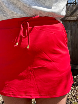 Red Athletic Skort