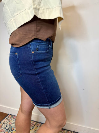 Judy Blue High Rise V-Front Shorts