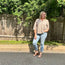 Mocha Waffle Knit 3/4 Sleeve with 3 Button Details