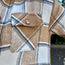 Tan, Cream, Grey Plaid Coatigan