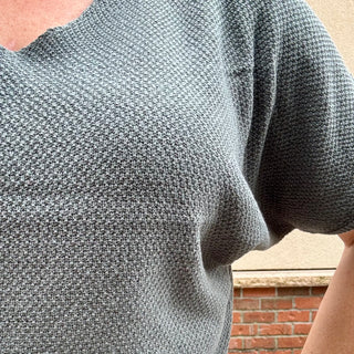 Ash Jade Short Sleeve V-Neck Dolman Sweater