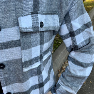 Black and White Plaid Shacket