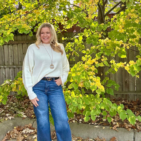 Ivory Oversize Dolman Sweater