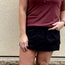 Black Hiking Skort