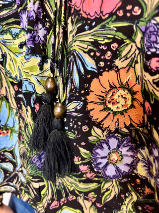 Boho Floral 3/4 Sleeve Blouse