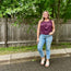 Plum Pleated Sleeveless Top