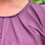 Plum Pleated Sleeveless Top