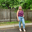 Plum Pleated Sleeveless Top