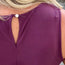 Plum Pleated Sleeveless Top