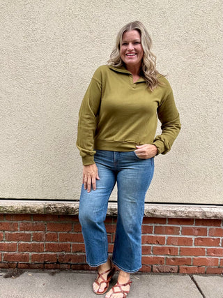 Camo Green Lounge Long Sleeve Collared Shirt