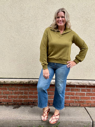 Camo Green Lounge Long Sleeve Collared Shirt