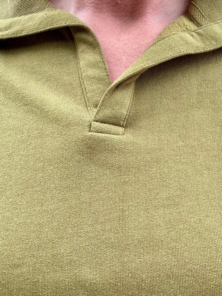 Camo Green Lounge Long Sleeve Collared Shirt