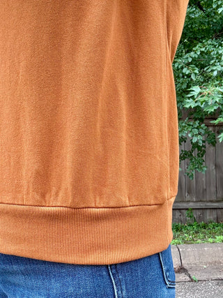 Burnt Amber Lounge Long Sleeve Collared Shirt