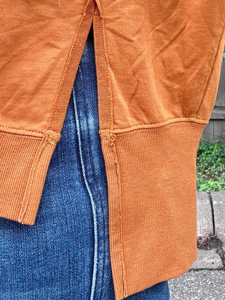 Almond Soft-wash Relaxed Crewneck Long Sleeve