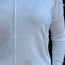 Ivory Front Seam V-Neck Sweater