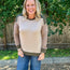 Crew Neck Color Block Long Sleeve