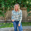 Green, Grey Plaid Button Up