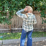 Green, Grey Plaid Button Up