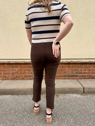 Cocoa YMI Hyperstretch Cropped Straight Leg