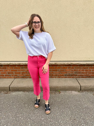 Hot Pink YMI Hyperstretch Kick Flare Pants